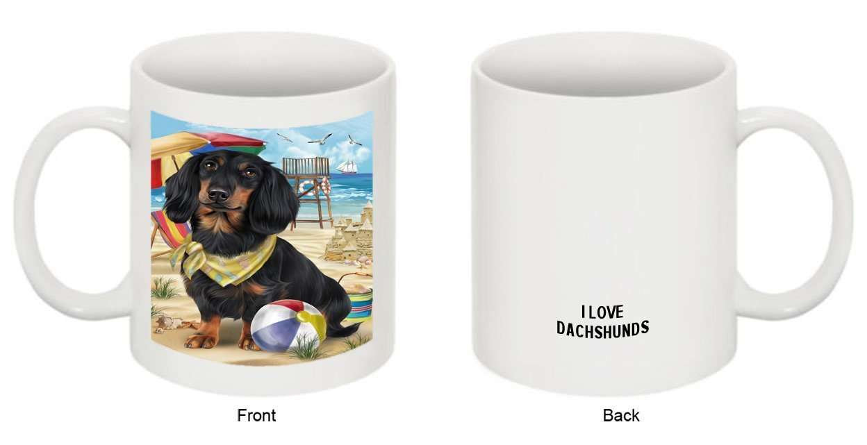 Pet Friendly Beach Dachshund Dog Mug MUG48452