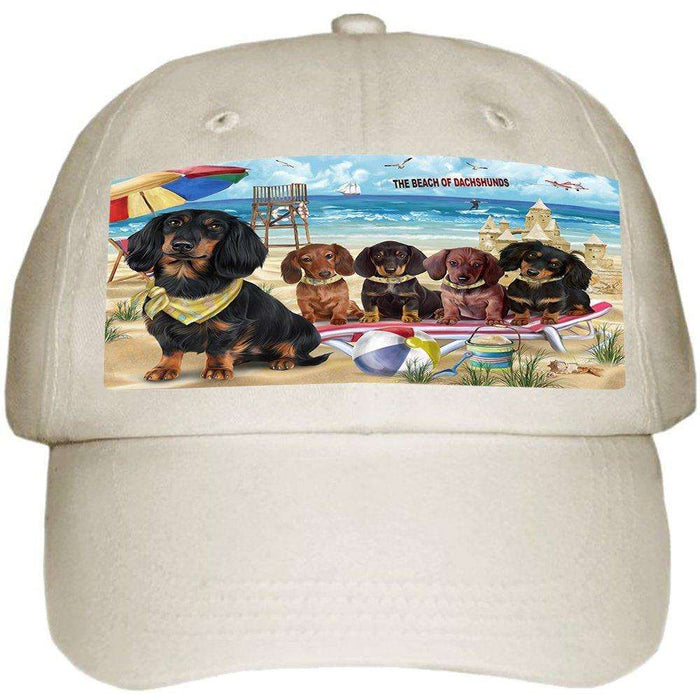 Pet Friendly Beach Dachshunds Dog Ball Hat Cap HAT49653