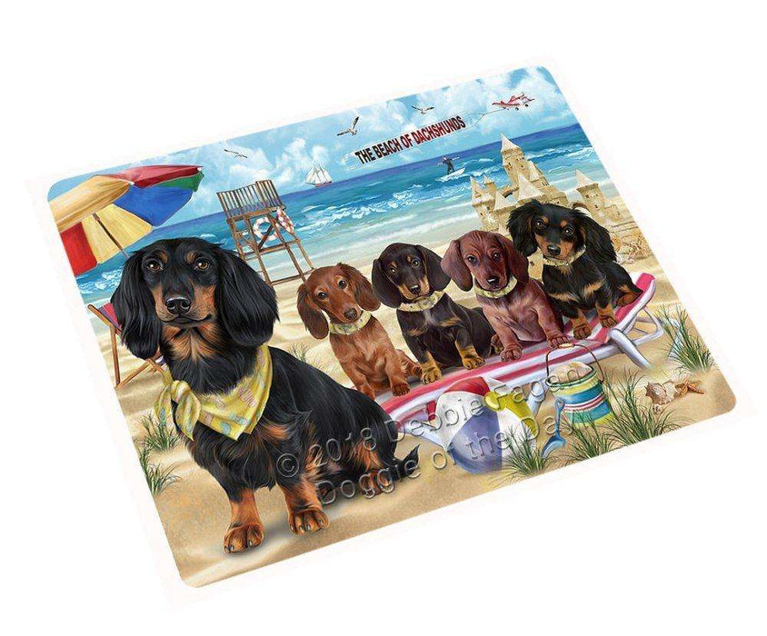 Pet Friendly Beach Dachshunds Dog Large Refrigerator / Dishwasher RMAG51228