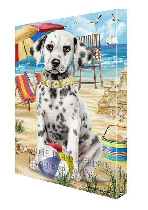 Pet Friendly Beach Dalmatian Dog Canvas Wall Art CVS52851