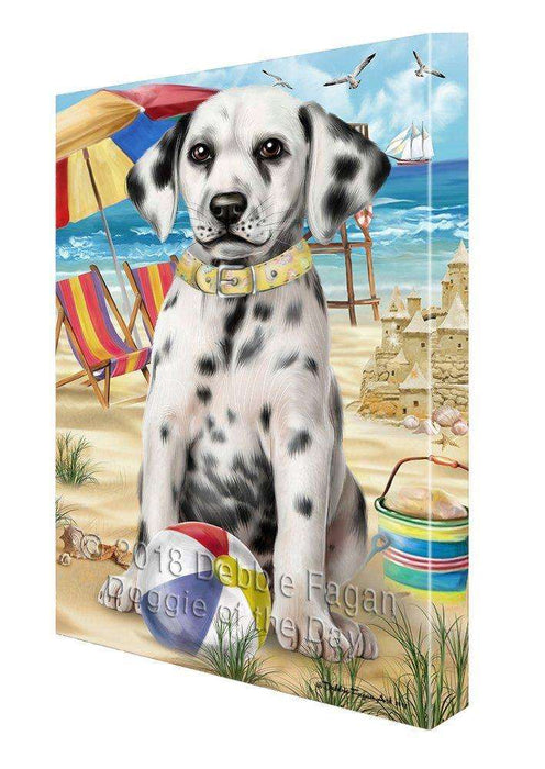 Pet Friendly Beach Dalmatian Dog Canvas Wall Art CVS52860