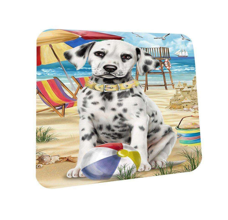 Pet Friendly Beach Dalmatian Dog Coasters Set of 4 CST48601
