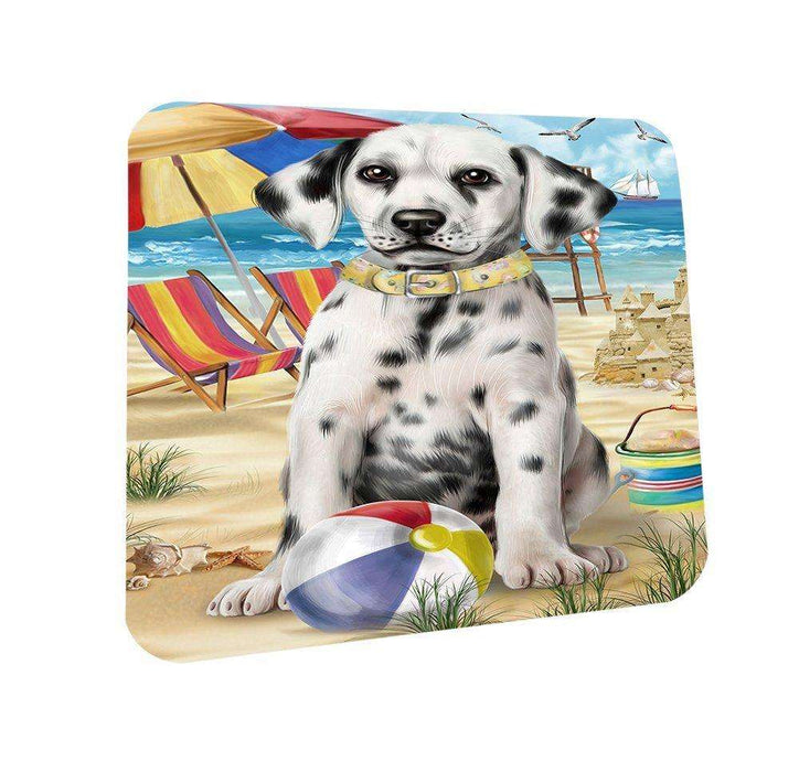 Pet Friendly Beach Dalmatian Dog Coasters Set of 4 CST48602