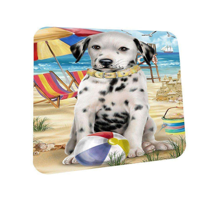Pet Friendly Beach Dalmatian Dog Coasters Set of 4 CST48603