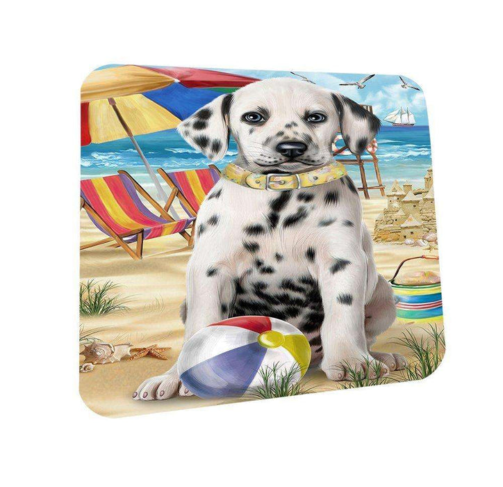 Pet Friendly Beach Dalmatian Dog Coasters Set of 4 CST48604