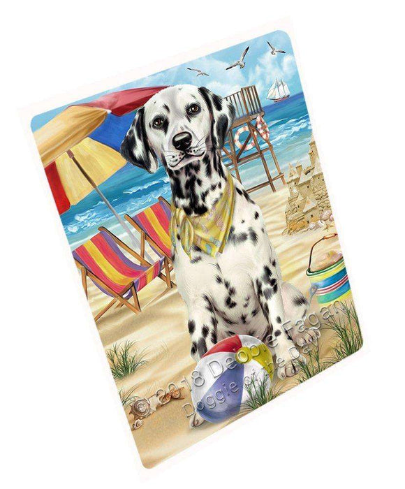 Pet Friendly Beach Dalmatian Dog Large Refrigerator / Dishwasher RMAG51264