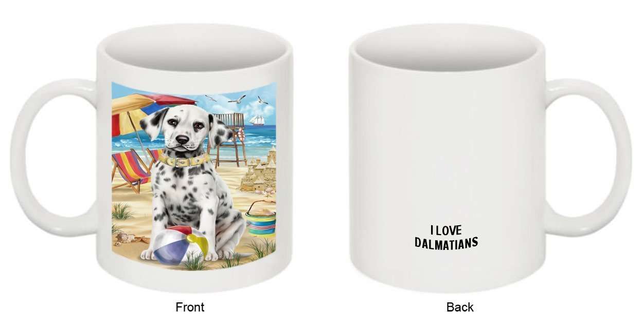 Pet Friendly Beach Dalmatian Dog Mug MUG48455