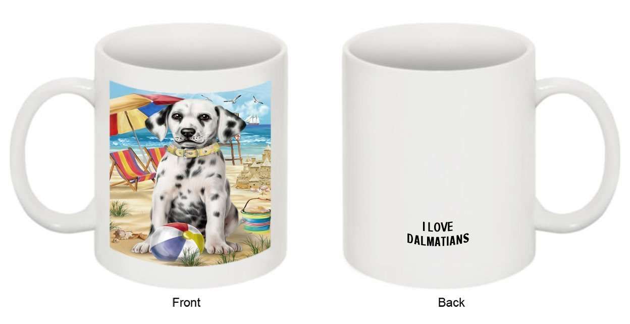 Pet Friendly Beach Dalmatian Dog Mug MUG48456