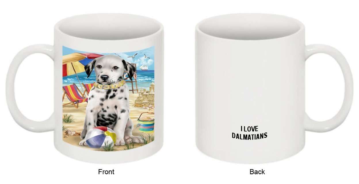 Pet Friendly Beach Dalmatian Dog Mug MUG48457