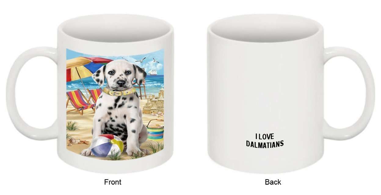 Pet Friendly Beach Dalmatian Dog Mug MUG48458