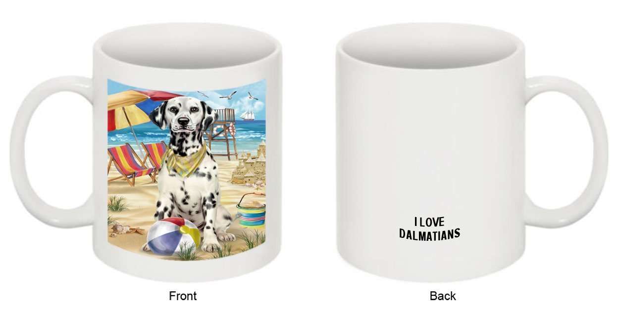 Pet Friendly Beach Dalmatian Dog Mug MUG48459