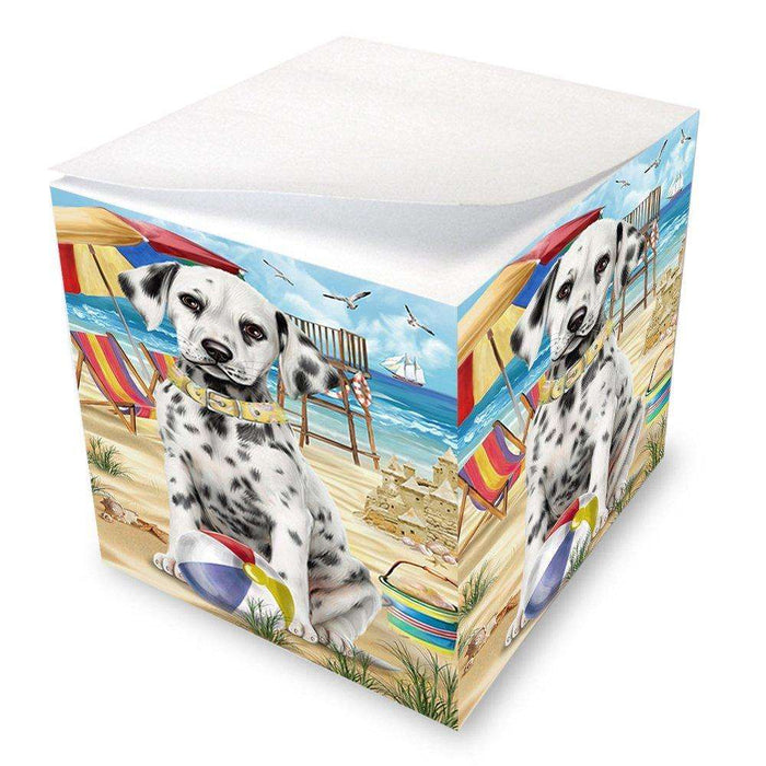 Pet Friendly Beach Dalmatian Dog Note Cube NOC48642