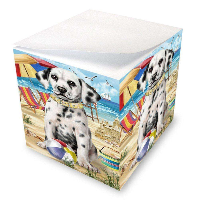 Pet Friendly Beach Dalmatian Dog Note Cube NOC48643