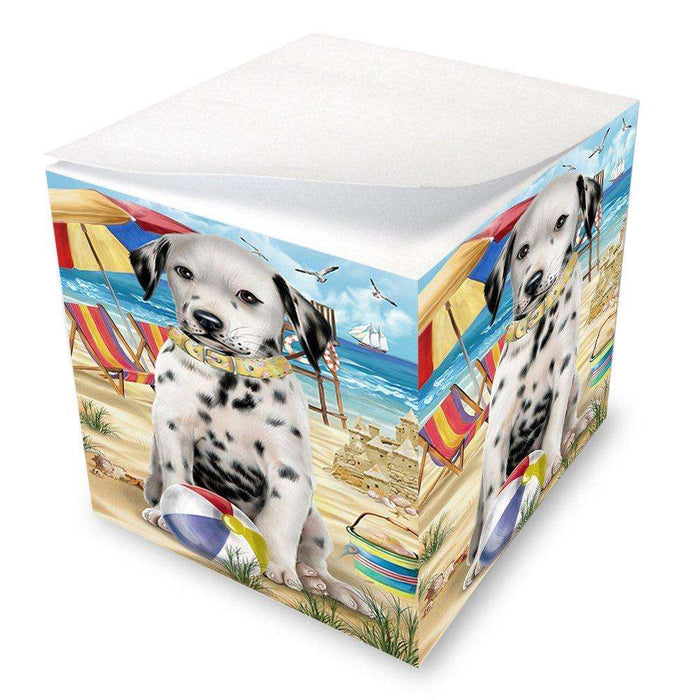 Pet Friendly Beach Dalmatian Dog Note Cube NOC48644