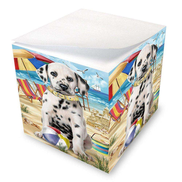 Pet Friendly Beach Dalmatian Dog Note Cube NOC48645