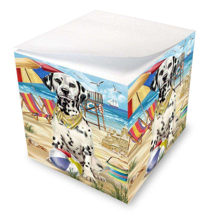 Pet Friendly Beach Dalmatian Dog Note Cube NOC48646