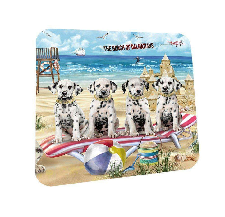 Pet Friendly Beach Dalmatians Dog Coasters Set of 4 CST48600