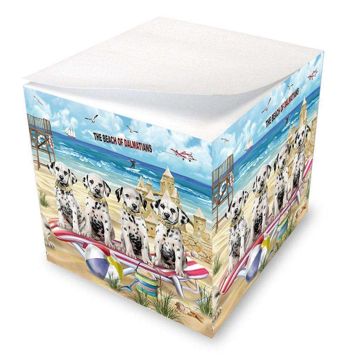 Pet Friendly Beach Dalmatians Dog Note Cube NOC48641