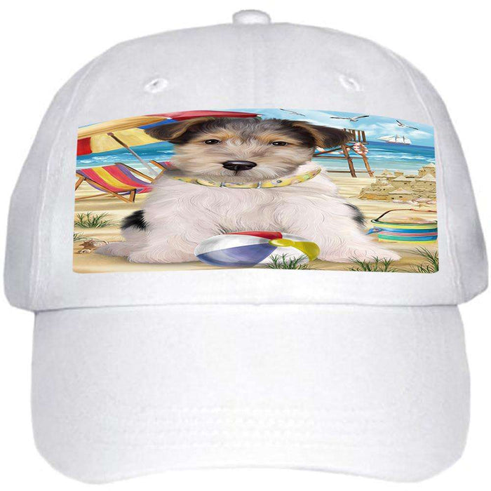 Pet Friendly Beach Fox Terrier Dog Ball Hat Cap HAT53844