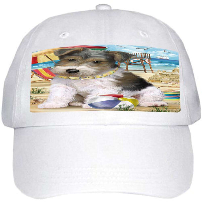 Pet Friendly Beach Fox Terrier Dog Ball Hat Cap HAT53847