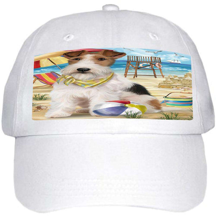 Pet Friendly Beach Fox Terrier Dog Ball Hat Cap HAT53850