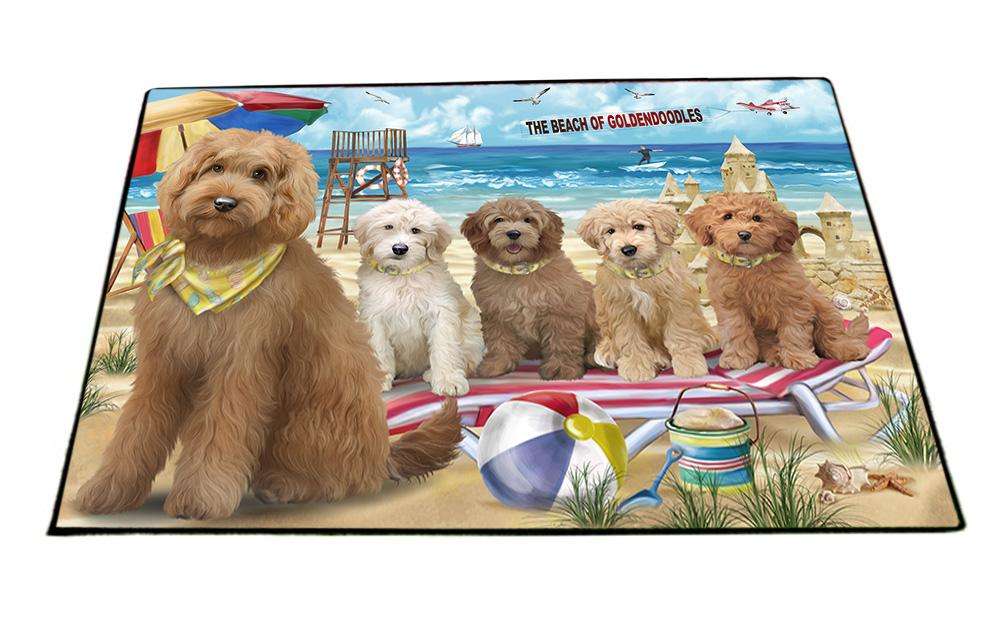 Pet Friendly Beach Goldendoodles Dog Floormat FLMS51192