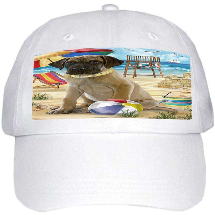 Pet Friendly Beach Great Dane Dog Ball Hat Cap HAT49683