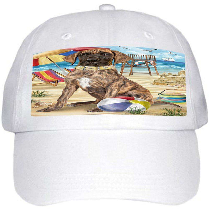 Pet Friendly Beach Great Dane Dog Ball Hat Cap HAT49686