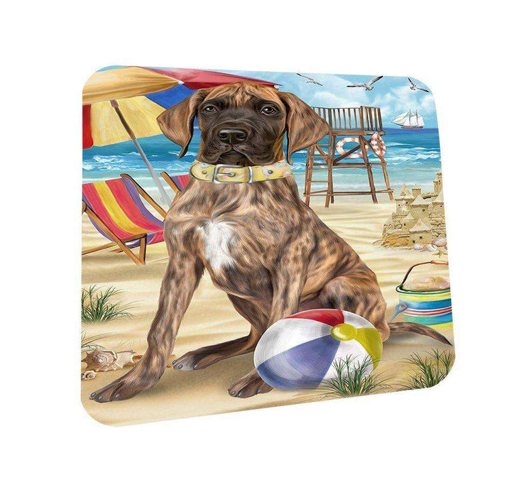 Pet Friendly Beach Great Dane Dog Coasters Set of 4 CST48610