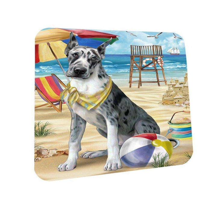 Pet Friendly Beach Great Dane Dog Coasters Set of 4 CST48611