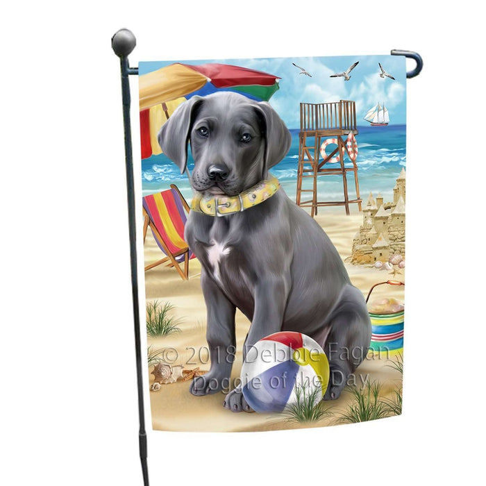 Pet Friendly Beach Great Dane Dog Garden Flag GFLG48558
