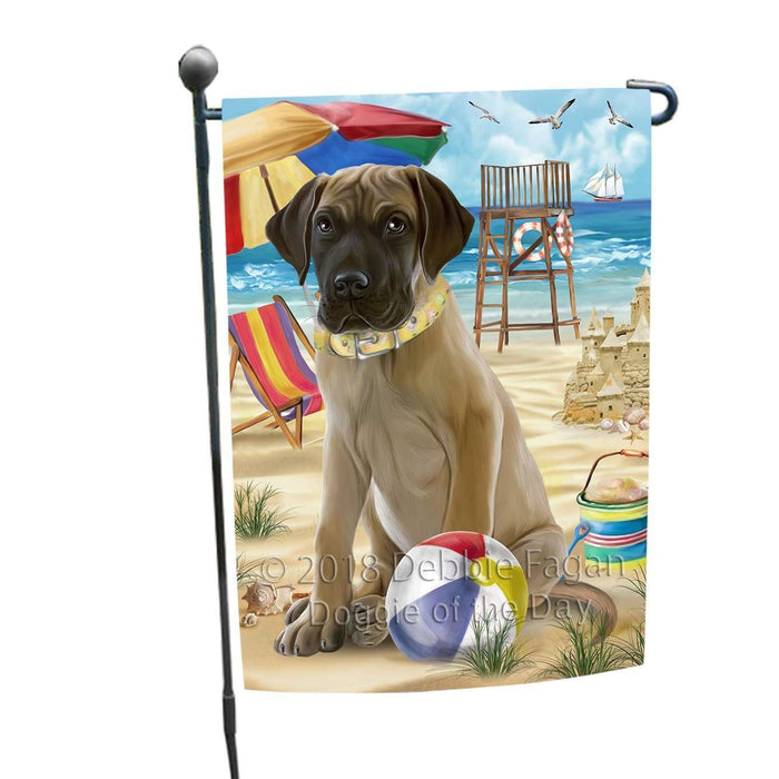 Pet Friendly Beach Great Dane Dog Garden Flag GFLG48559