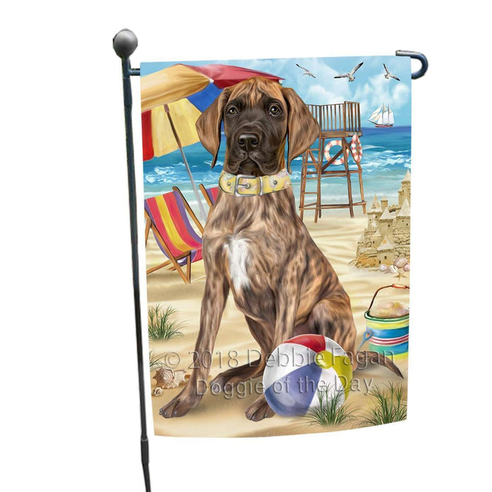 Pet Friendly Beach Great Dane Dog Garden Flag GFLG48560