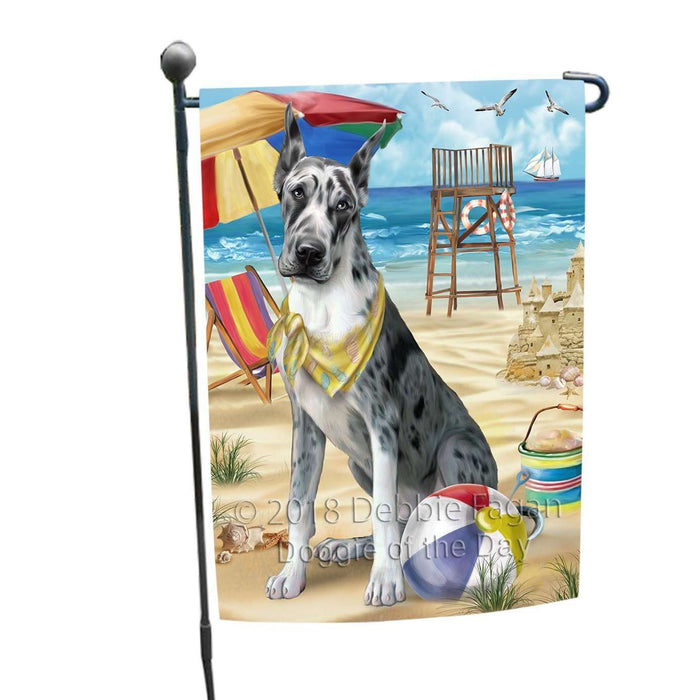 Pet Friendly Beach Great Dane Dog Garden Flag GFLG48561