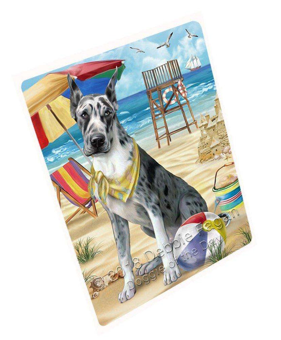Pet Friendly Beach Great Dane Dog Large Refrigerator / Dishwasher RMAG51300