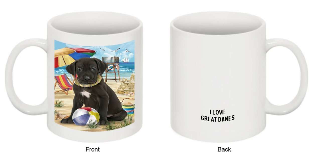 Pet Friendly Beach Great Dane Dog Mug MUG48461