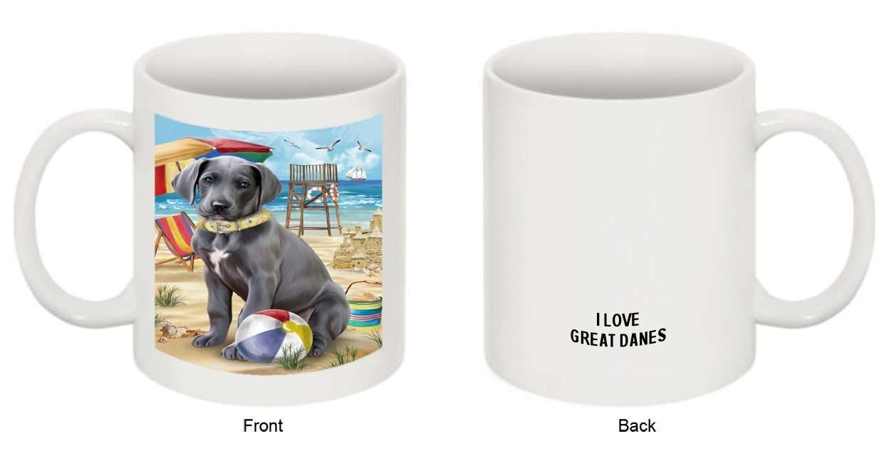 Pet Friendly Beach Great Dane Dog Mug MUG48462