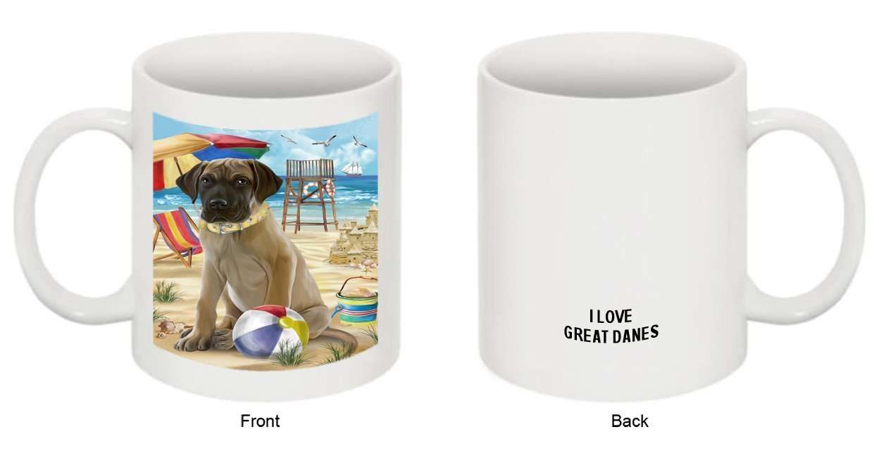 Pet Friendly Beach Great Dane Dog Mug MUG48463