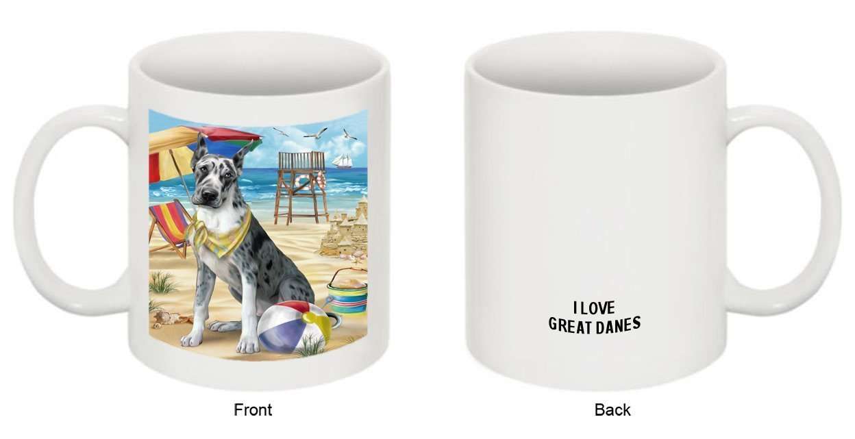Pet Friendly Beach Great Dane Dog Mug MUG48465
