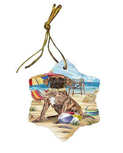 Pet Friendly Beach Great Dane Dog Star Porcelain Ornament SPOR48643