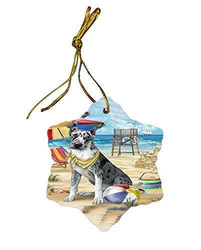 Pet Friendly Beach Great Dane Dog Star Porcelain Ornament SPOR48644