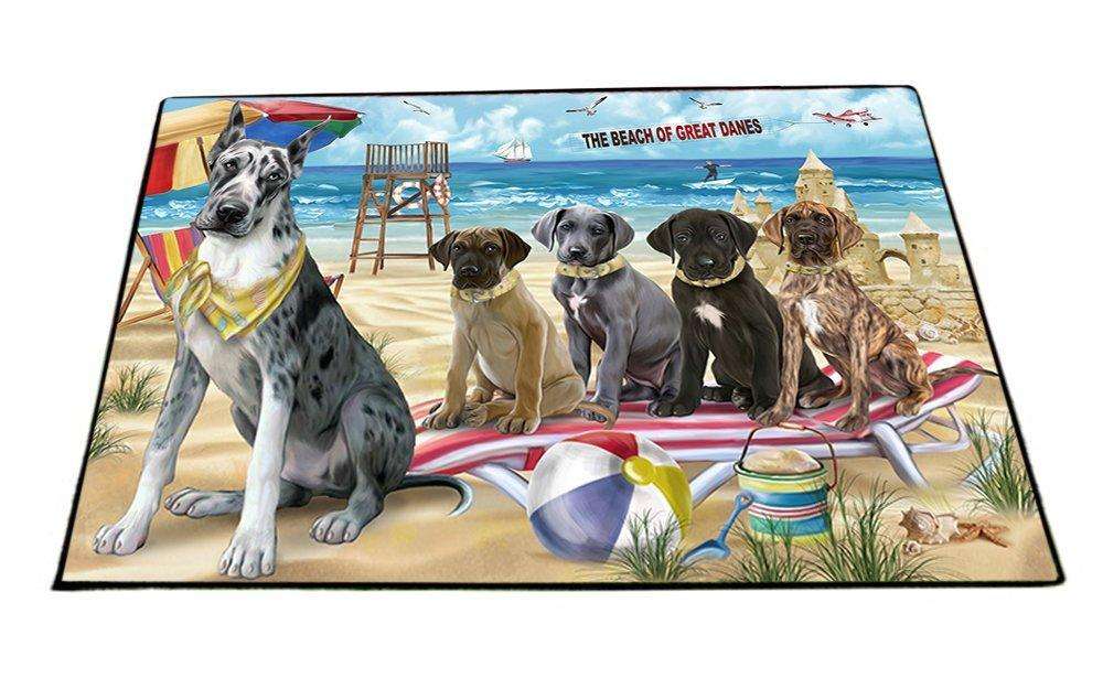 Pet Friendly Beach Great Danes Dog Floormat FLMS49266