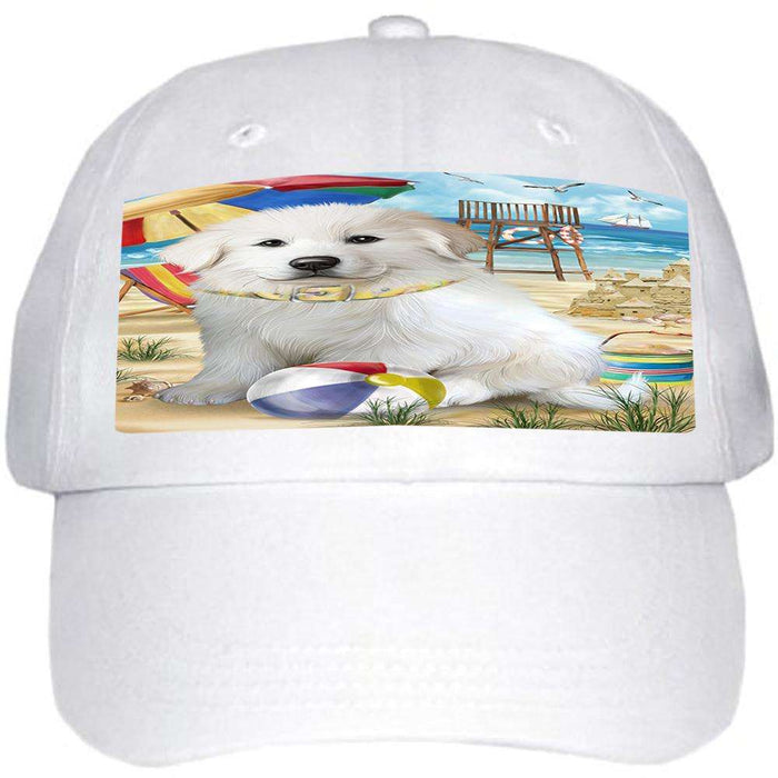 Pet Friendly Beach Great Pyrenees Dog Ball Hat Cap HAT53856