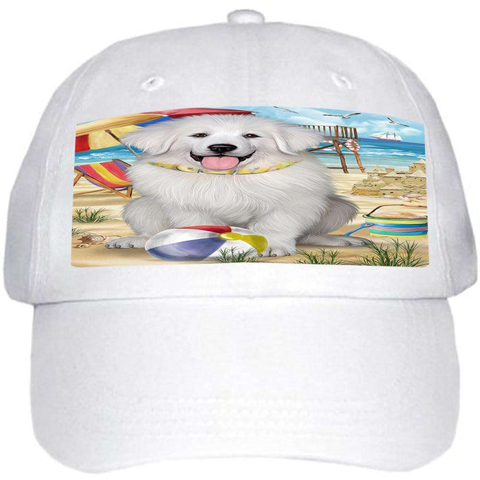 Pet Friendly Beach Great Pyrenees Dog Ball Hat Cap HAT53862