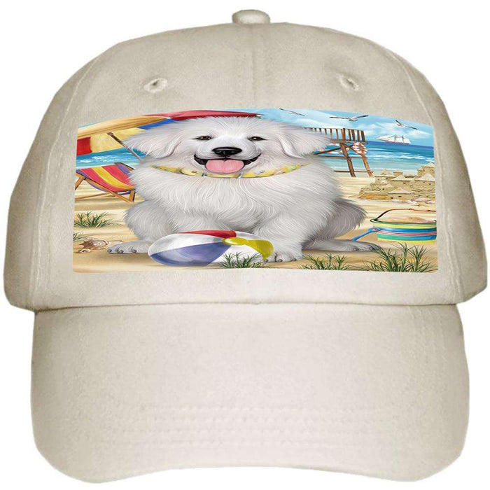 Pet Friendly Beach Great Pyrenees Dog Ball Hat Cap HAT53862