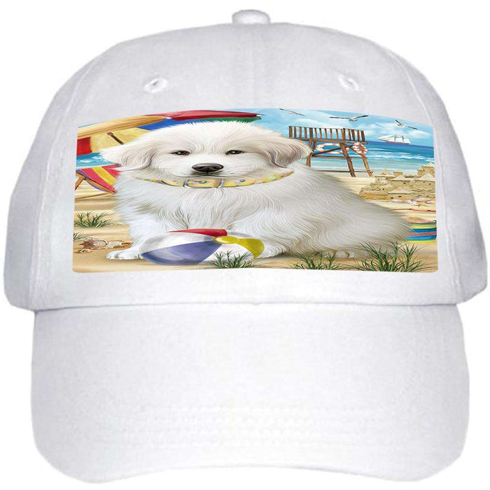 Pet Friendly Beach Great Pyrenees Dog Ball Hat Cap HAT53865