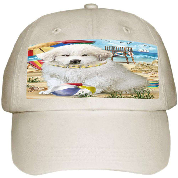 Pet Friendly Beach Great Pyrenees Dog Ball Hat Cap HAT53865