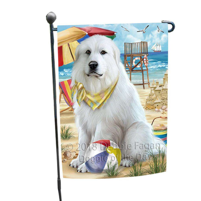 Pet Friendly Beach Great Pyrenees Dog Garden Flag GFLG49874