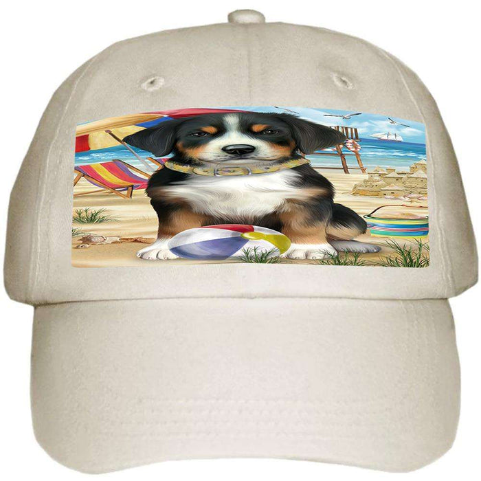 Pet Friendly Beach Greater Swiss Mountain Dog Ball Hat Cap HAT58449