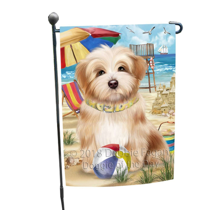 Pet Friendly Beach Havanese Dog Garden Flag GFLG48565